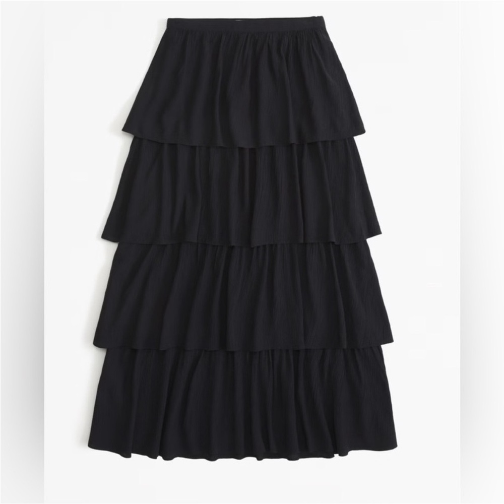 Abercrombie & Fitch Tiered Maxi Skirt